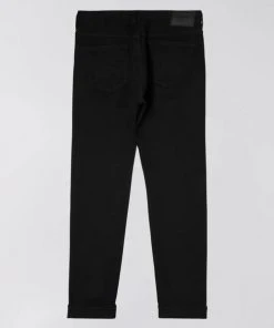 Edwin Slim Tapered Jeans Black Rinsed Made In Japan