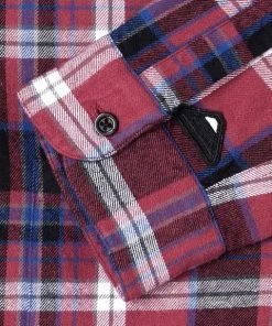 Edwin Ruby Wine Don Shirt Ls Garment Washed