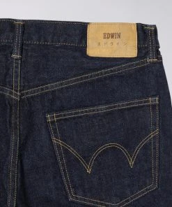 Edwin Loose Tapered Jeans Blue Rinsed Made In Japan