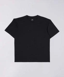 Edwin Katakana Embroidery T Shirt Black