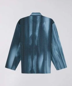Edwin Major Shirt Tie Dye Blue