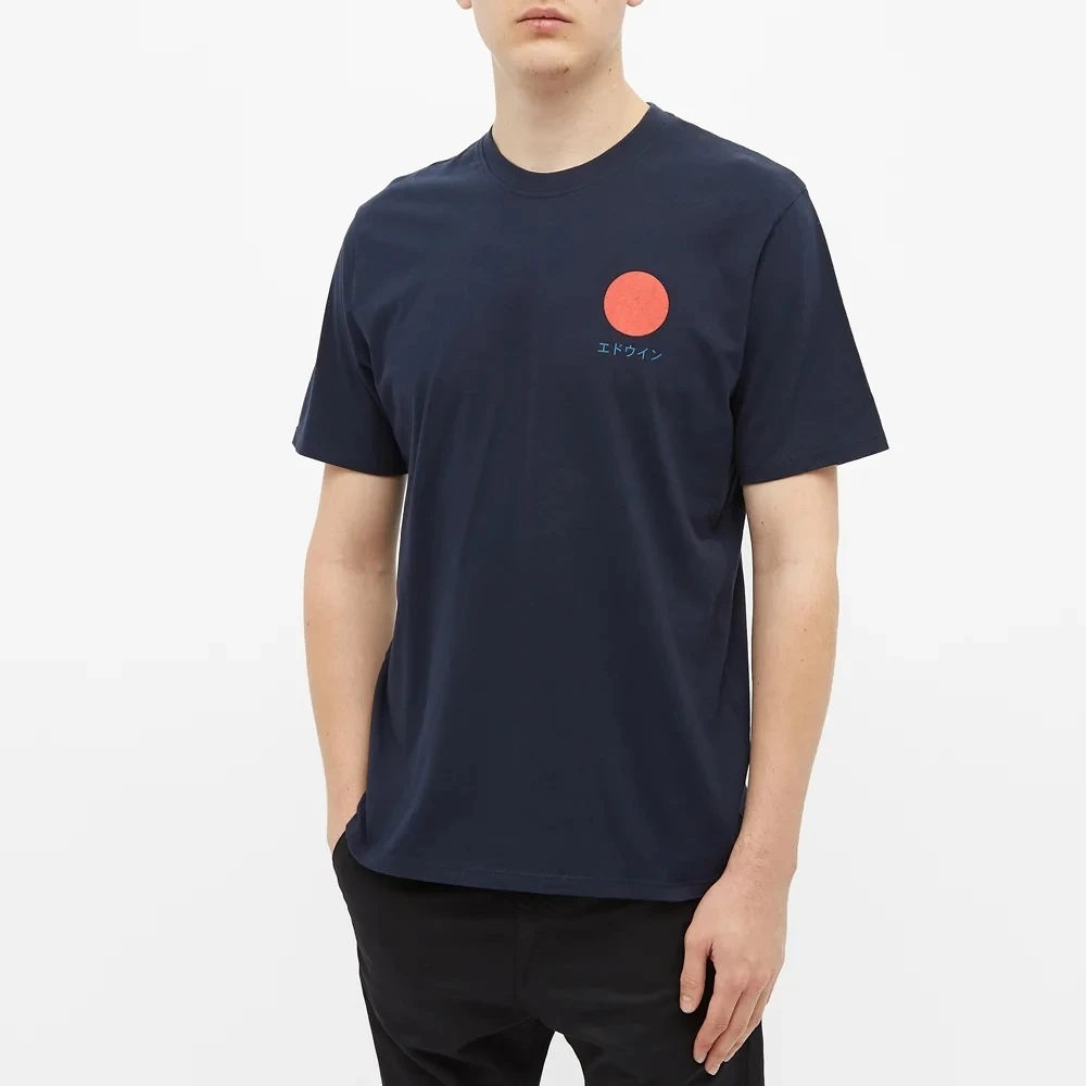 Edwin Japanese Sun Tee Navy 4 Edwin Japanese Sun Tee Navy