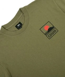 Edwin Sunset On Mt. Fuji Tee Olive