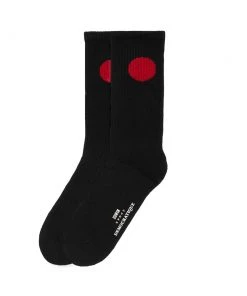Edwin Japanese Sun Socks X Democratique Black