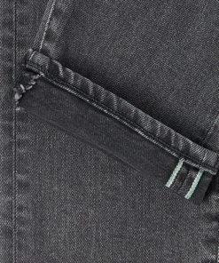 Edwin Slim Tapered Jeans - Made In Japan - Black Gray Used L32