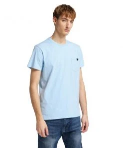 Edwin Pocket T Shirt Cerulean Blue