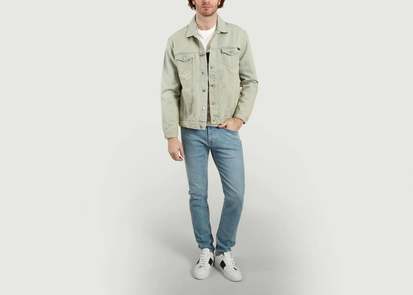 Edwin Blue Dirty Stone Trucker Jacket 5 Edwin Blue Dirty Stone Trucker Jacket