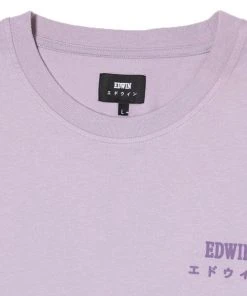 Edwin Logo Tee Lavender 8 Edwin Logo Tee Lavender