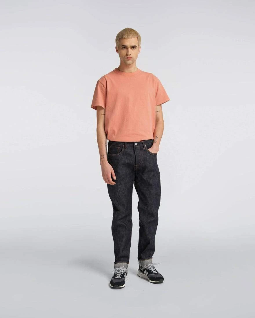 Edwin Regular Tapered Nihon Menpu Jeans Blue Raw State 6 Edwin Regular Tapered Nihon Menpu Jeans Blue Raw State