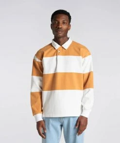 Edwin Polo Shirt Brown X White