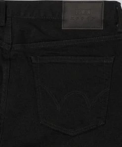 Edwin Slim Tapered Jeans Black Rinsed Made In Japan