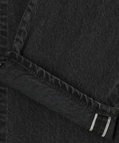 Edwin Regular Tapered Jeans Black Dark Used Made In Japan