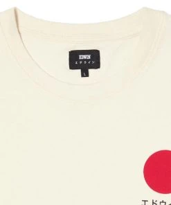 Edwin Japanese Sun Tee Whisper White Natural Garment Wash