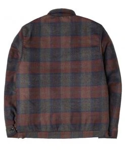 Edwin Club Jacket In Plaid Check Martini / Olive / Auburn