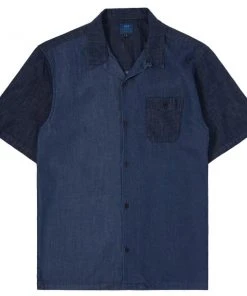 Edwin Resort SS Shirt Blue Denim Wash