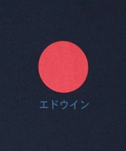 Edwin Japanese Sun Tee Navy Blazer Garment Wash
