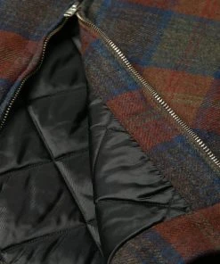 Edwin Club Jacket In Plaid Check Martini / Olive / Auburn