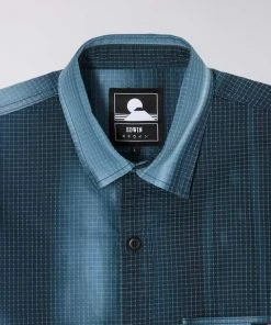 Edwin Major Shirt Tie Dye Blue