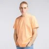 Edwin Logo Tee Cantaloupe Garment Washed 2 Edwin Logo Tee Cantaloupe Garment Washed