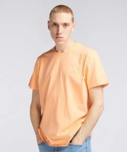 Edwin Logo Tee Cantaloupe Garment Washed