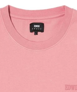 Edwin Logo Tee Dusty Rose