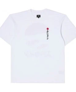 Edwin Kamifuji Tee White Garment Washed