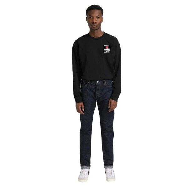 Edwin Kurabo Slim Tapered Denim Blue Rinsed 4 Edwin Kurabo Slim Tapered Denim Blue Rinsed