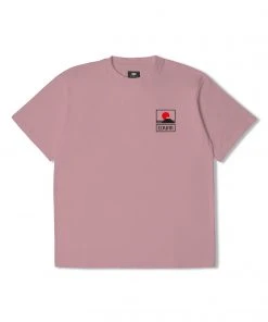 Edwin Sunset on Mount Fuji T-Shirt - Dusty Rose