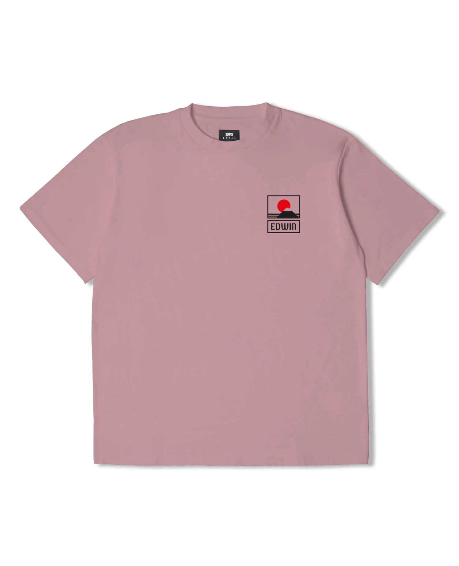 Edwin Sunset on Mount Fuji T-Shirt - Dusty Rose 3 Edwin Sunset on Mount Fuji T-Shirt - Dusty Rose