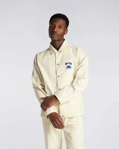 Edwin Kobe Coach Jacket Whisper White 4 Edwin Kobe Coach Jacket Whisper White