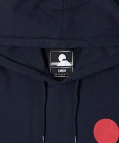 Edwin Navy Japanese Sun Hoodie Sweat Blazer