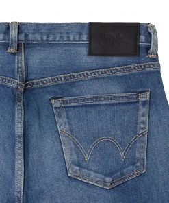 Edwin Slim Tapered Jeans - Made In Japan - Blue Mid Used L32