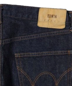 Edwin Kurabo Slim Tapered Denim Blue Rinsed 11 Edwin Kurabo Slim Tapered Denim Blue Rinsed