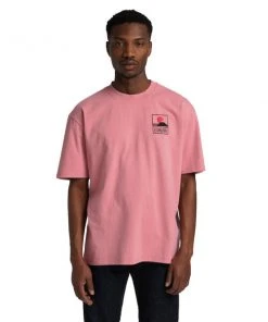 Edwin Sunset On MT Fuji Tee Dusty Rose
