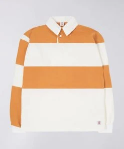 Edwin Polo Shirt Brown X White