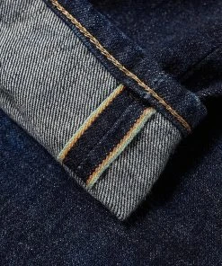 Edwin Regular Tapered Jeans - Made In Japan - Blue Dark Used L32