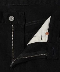 Edwin Slim Tapered Kaihara Jeans Black X Black Stretch Black Rinsed