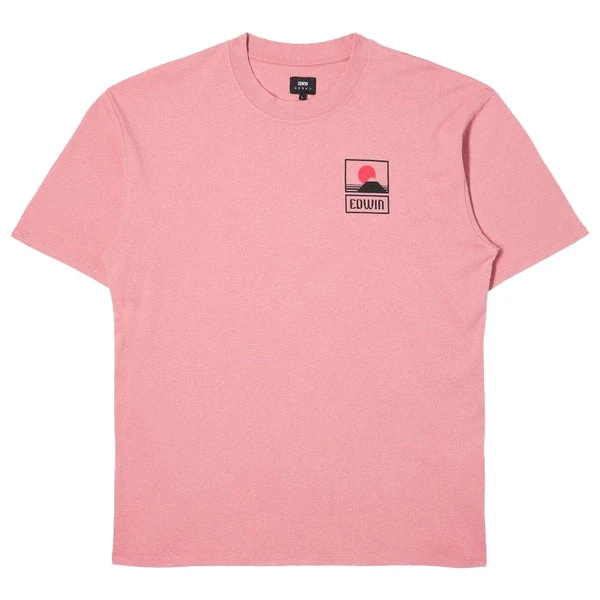 Edwin Sunset On MT Fuji Tee Dusty Rose 3 Edwin Sunset On MT Fuji Tee Dusty Rose