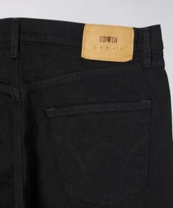 Edwin Slim Tapered Jeans Black Rinsed Made In Japan