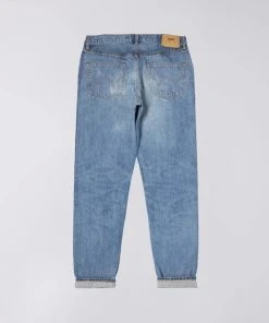 Edwin Regular Tapered Jeans Blue Light Used Made In Japan