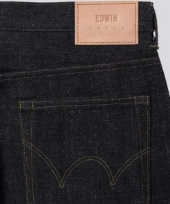 Edwin Regular Tapered Nihon Menpu Dark Indigo Blue Raw Jeans