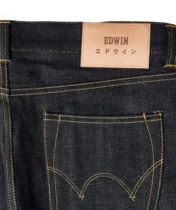 Edwin Ed 80 Red Listed Selvage Denim Blue Unwashed