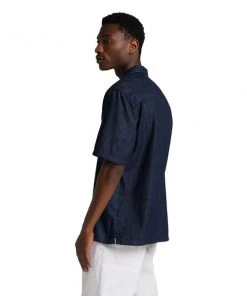 Edwin Resort SS Shirt Blue Denim Wash