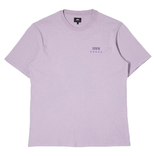 Edwin Logo Tee Lavender 3 Edwin Logo Tee Lavender