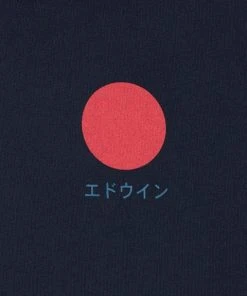 Edwin Navy Japanese Sun Hoodie Sweat Blazer