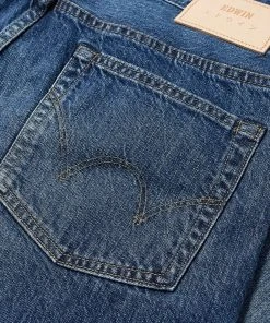 Edwin Regular Tapered Jeans - Made In Japan - Blue Mid Used L32 11 Edwin Regular Tapered Jeans - Made In Japan - Blue Mid Used L32