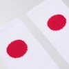 Edwin X Democratique Japanese Sun Socks - White 1 Edwin X Democratique Japanese Sun Socks - White