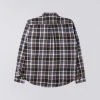 Edwin Don Mid Flannel Brushed Shirt Java Brown