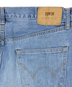 Edwin Regular Tapered Jeans Blue Light Used