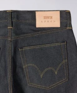 Edwin ED-55 Yoshiko Left Hand Denim Blue Unwashed 12.6oz 12 Edwin ED-55 Yoshiko Left Hand Denim Blue Unwashed 12.6oz
